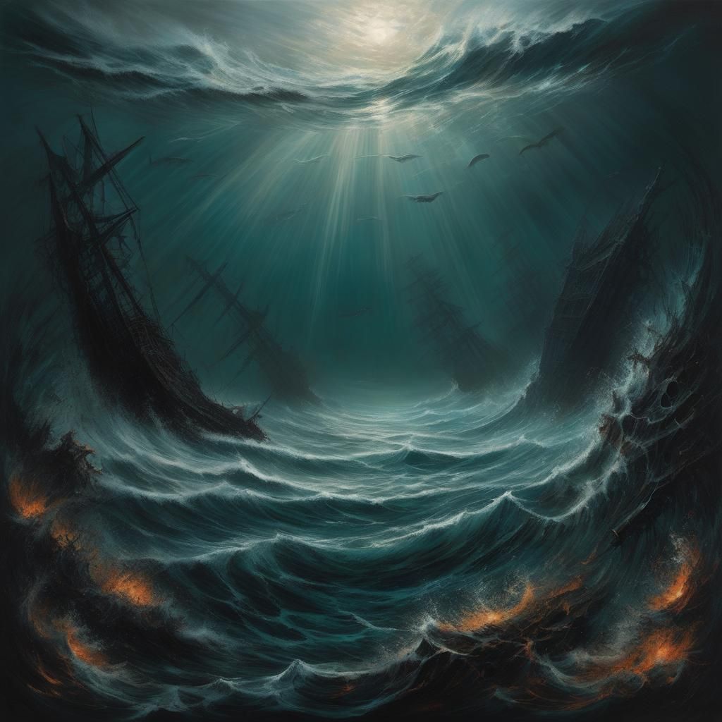 Surreal Ocean of Hunger: A Dark Psychotic Vision