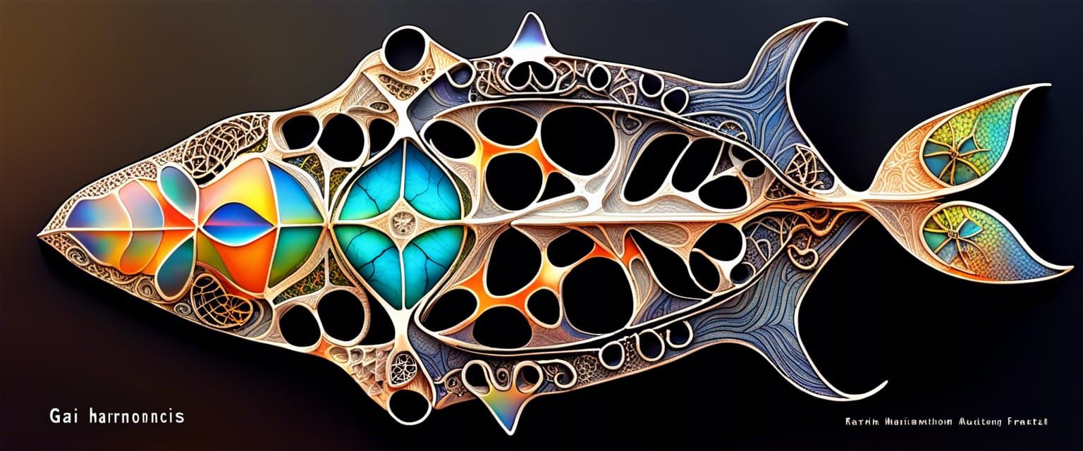 Australian Fauna and Flora in Quantum Zentangle Style