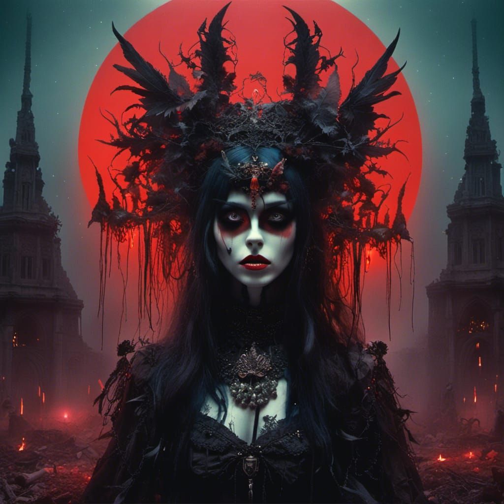 AI Image with Grunge and Scratch Effects