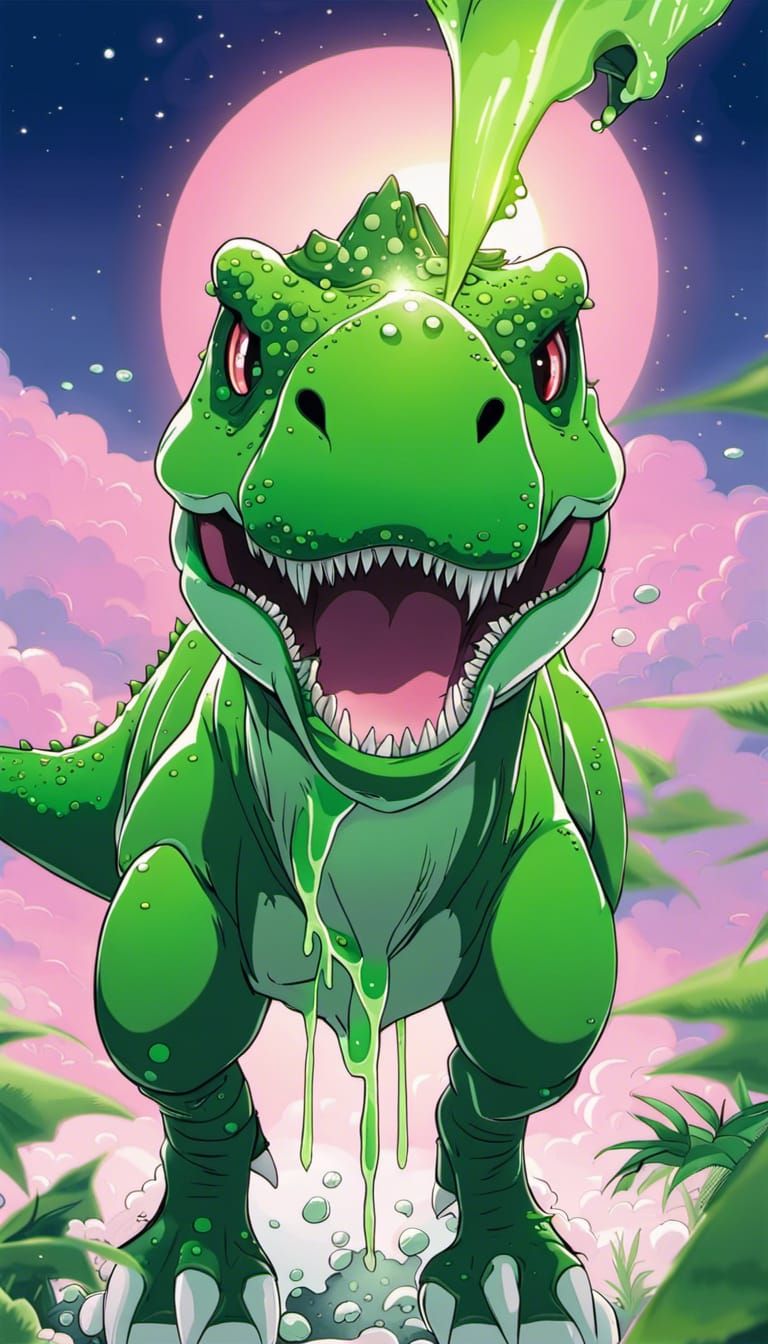 Anime-Style Ooze T-Rex