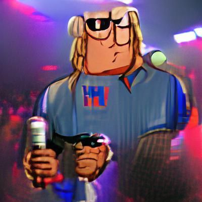 Stylized Character Portrait in Vector Art Style