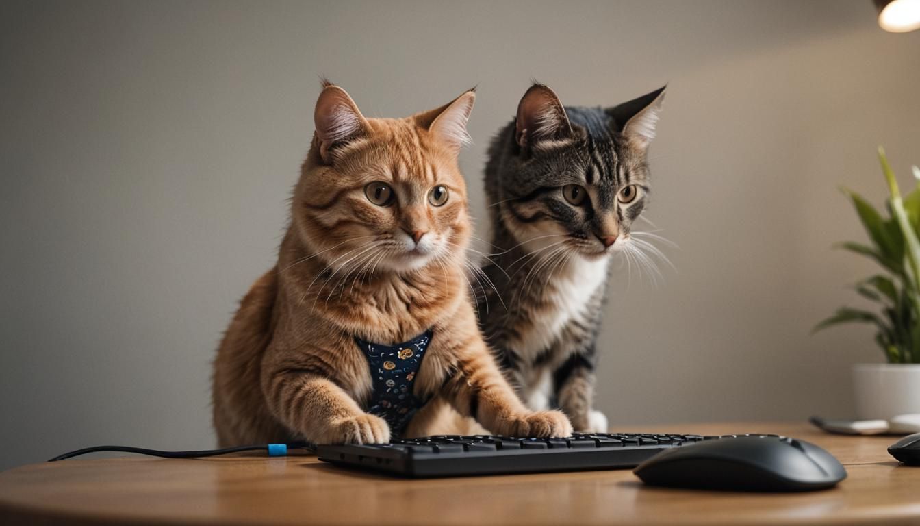 Cat Creates Mouse Image: Conceptual Portrait Photography