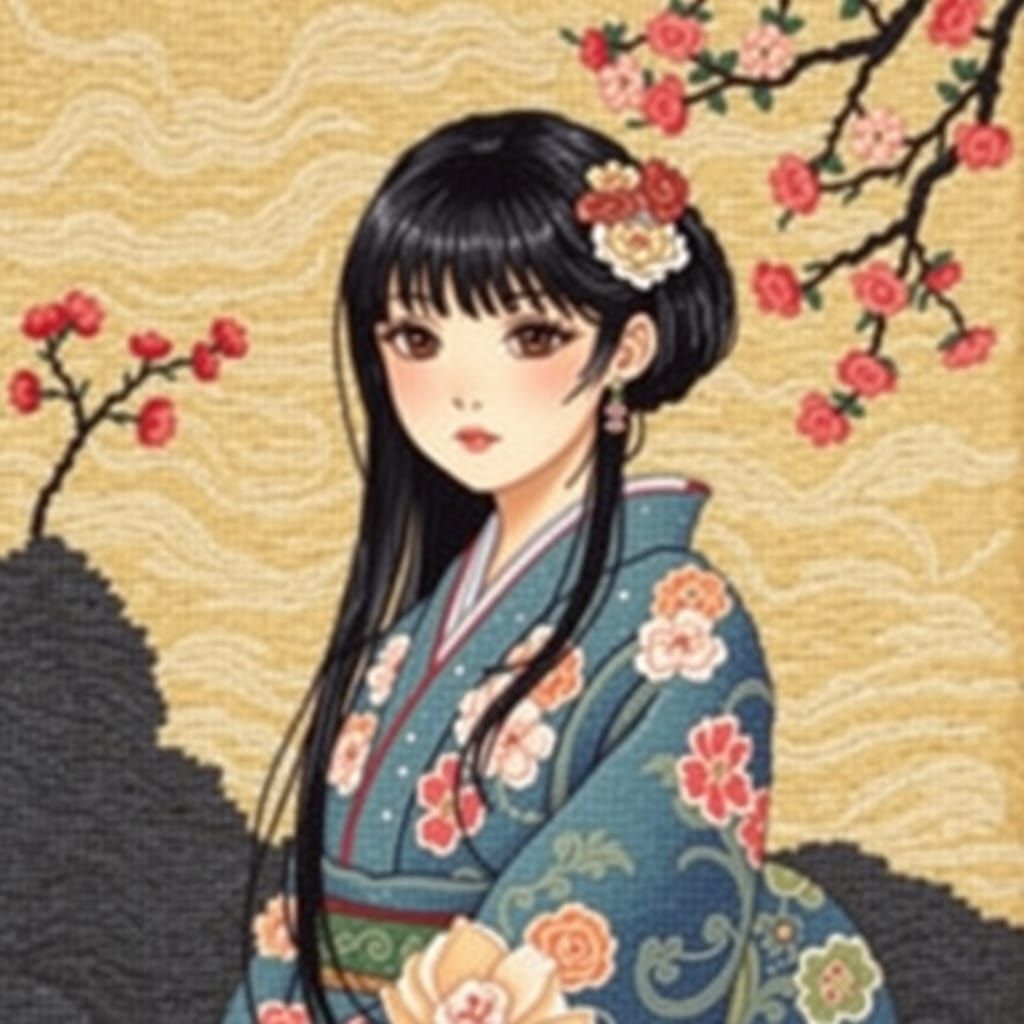 (Woven tapestry surrealism) Lan