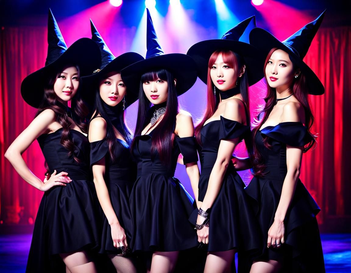 K-Pop Witches Band Concert Advertisement