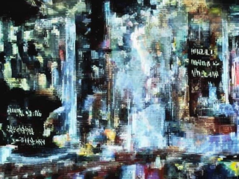 Dynamic Russian Writing in Digital Art Style