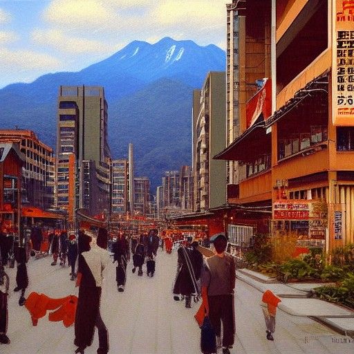 Hiroshima as Oil Painting by Gurney