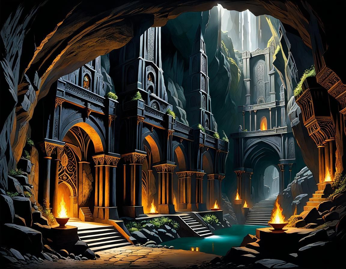 Moria: Dwarven City in Intricate Detail