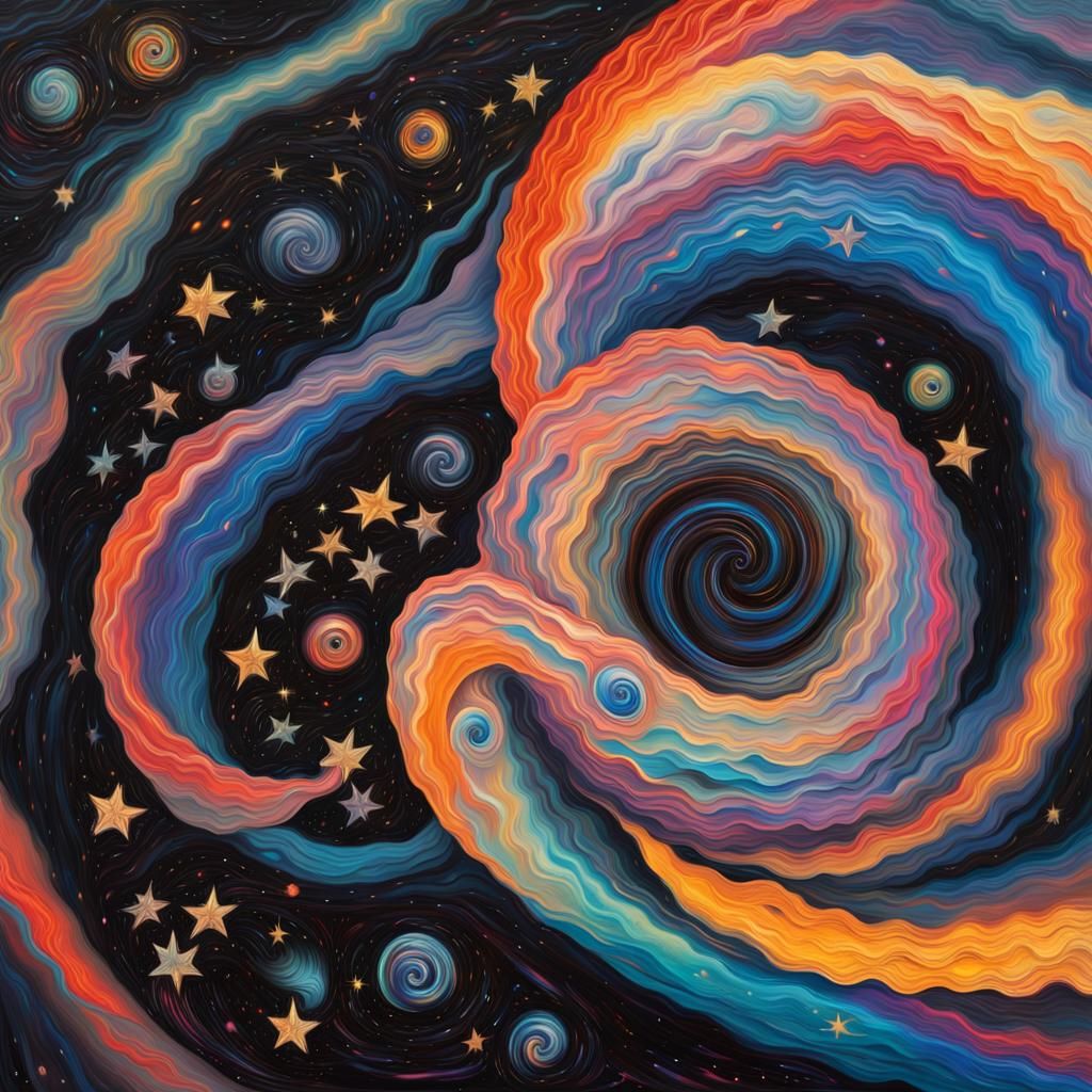 Iridescent Plasma Maelstrom Surrounds Newborn Stars: Impasto...