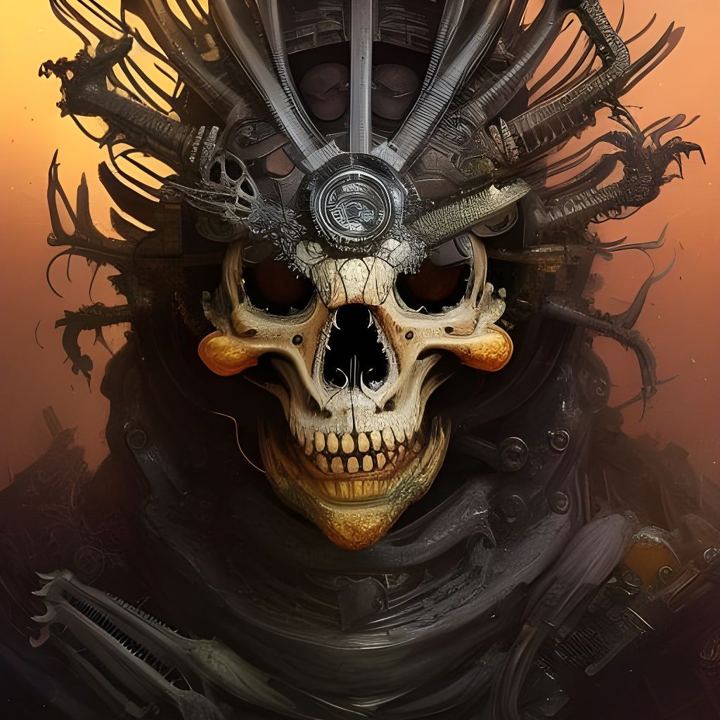 Steampunk Lizard King: Hyperdetailed Portrait