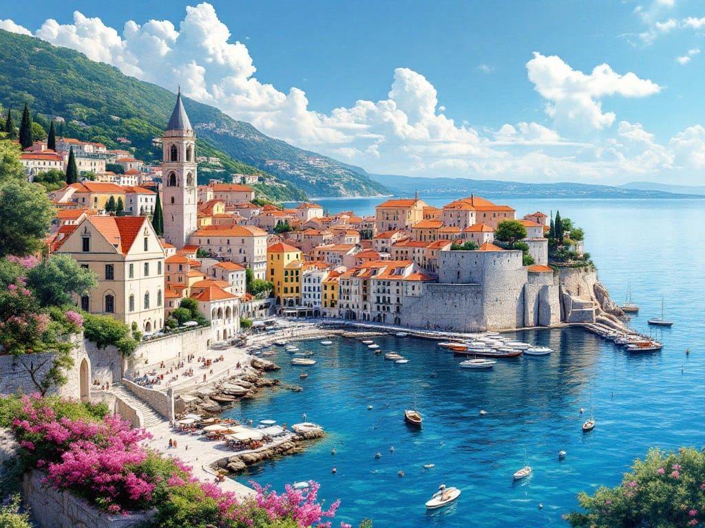 Dubrovnik, Croatia, in spring