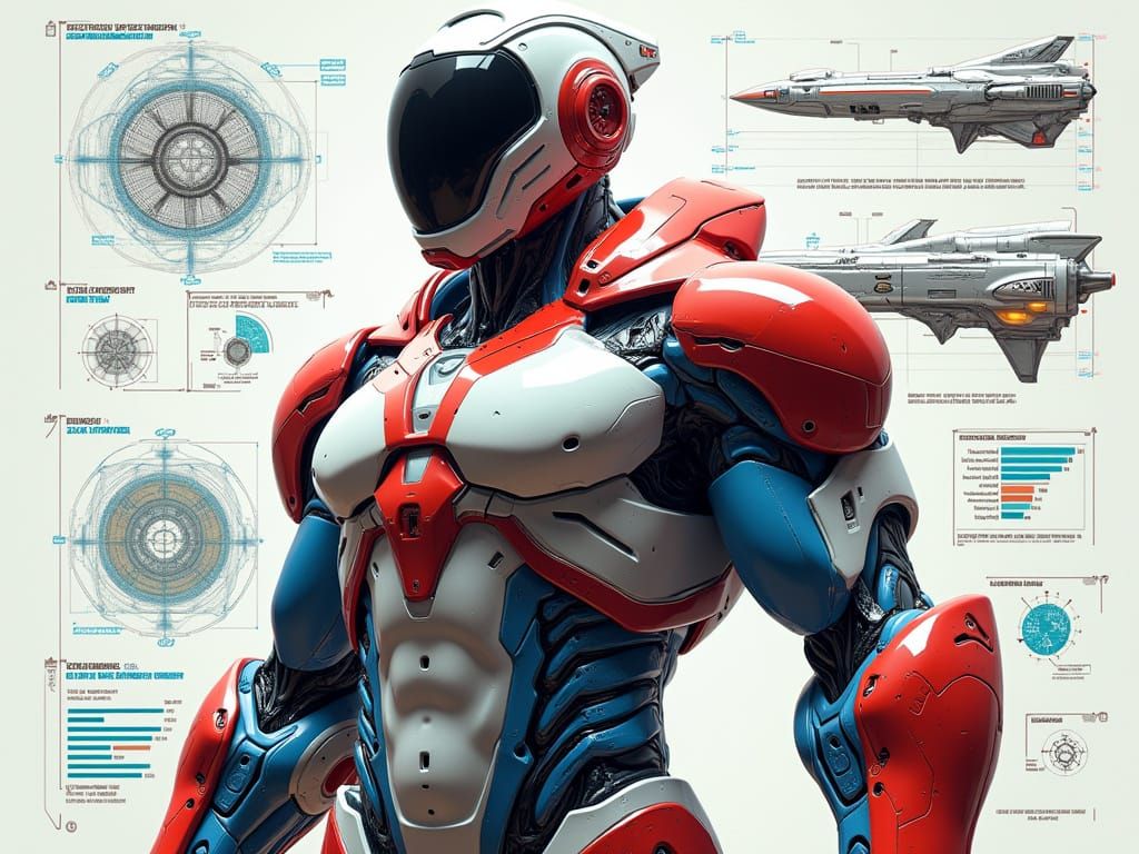 Advanced Battle Android Design with Hyper-Plastic Armor and ...