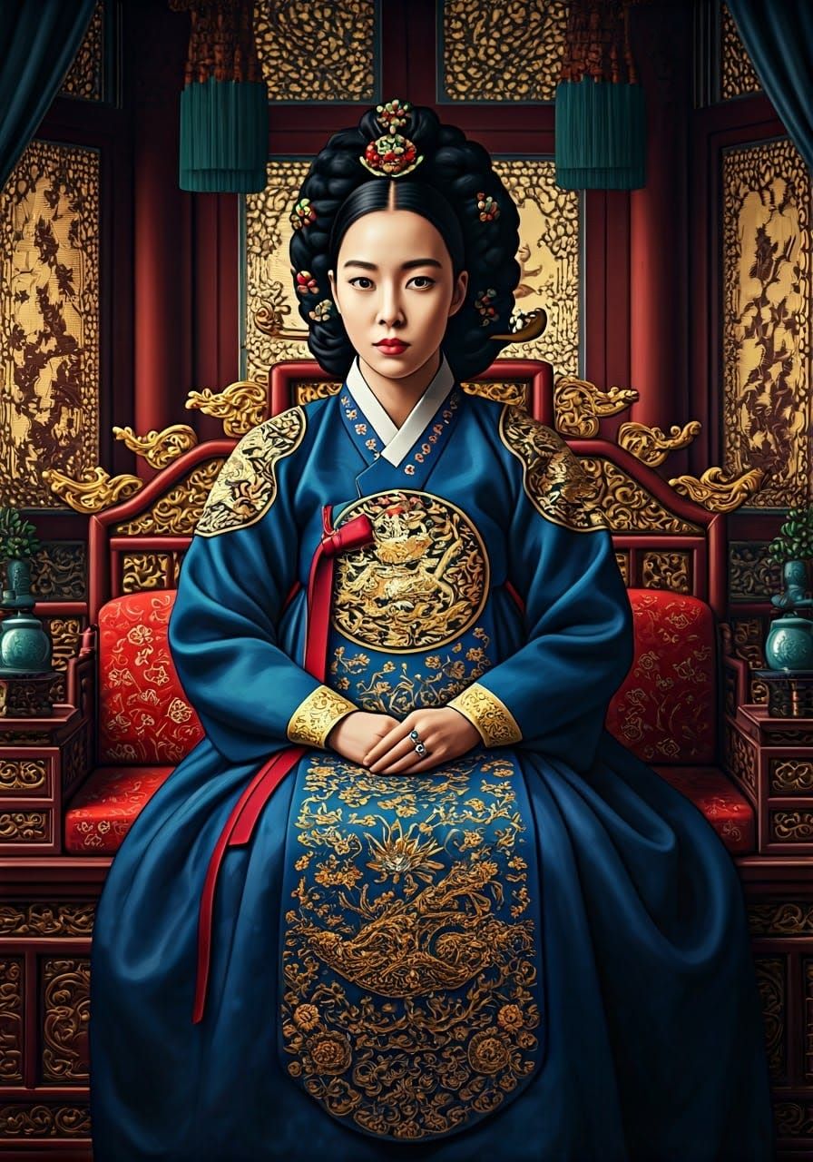 Korean Queen in Splendid Joseon Palace