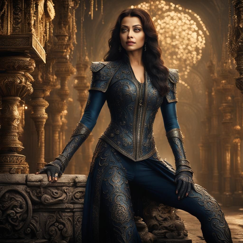 Aishwarya Rai as Selene: Detailed Fantasy Art