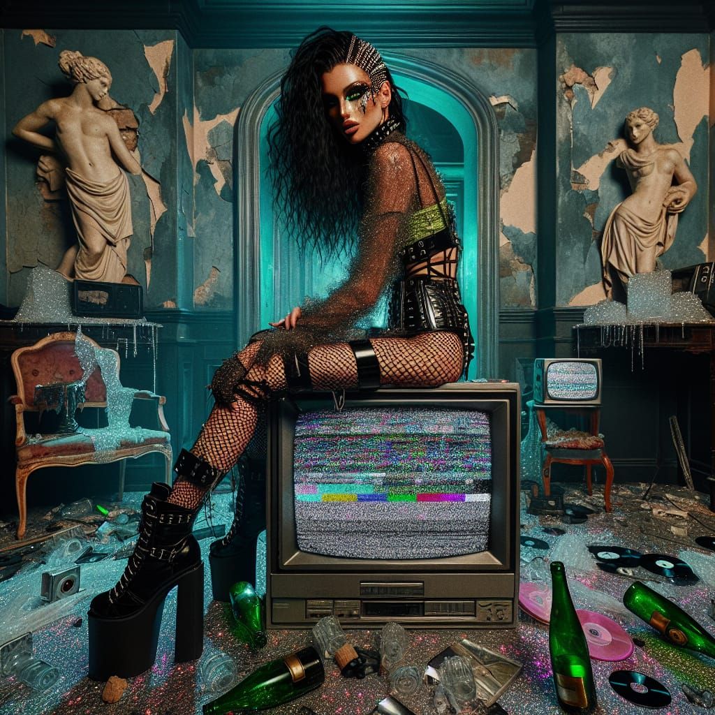 Punk Fashion Defiance in Decayed Mansion