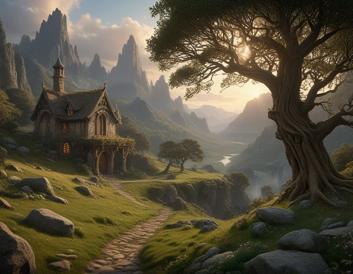 Ethereal Twilight in Eregion: Forgotten Paths and Ancient Ru...