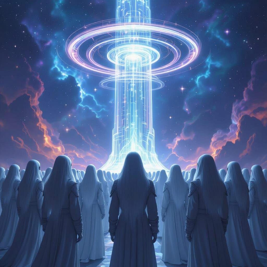 5th Dimensional Light Beings and Tower of Light