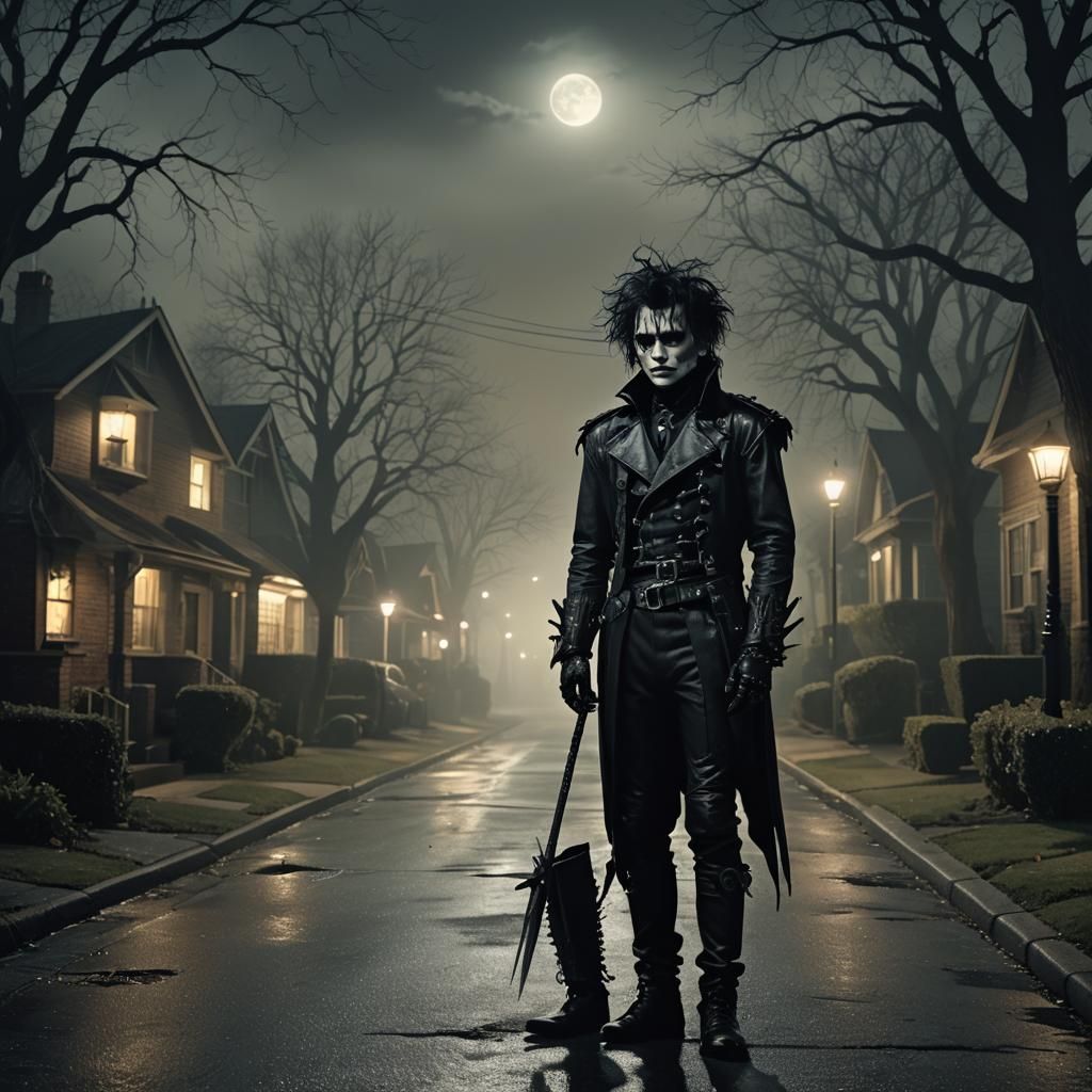 Edward Scissorhands in Gothic Fairytale Realism