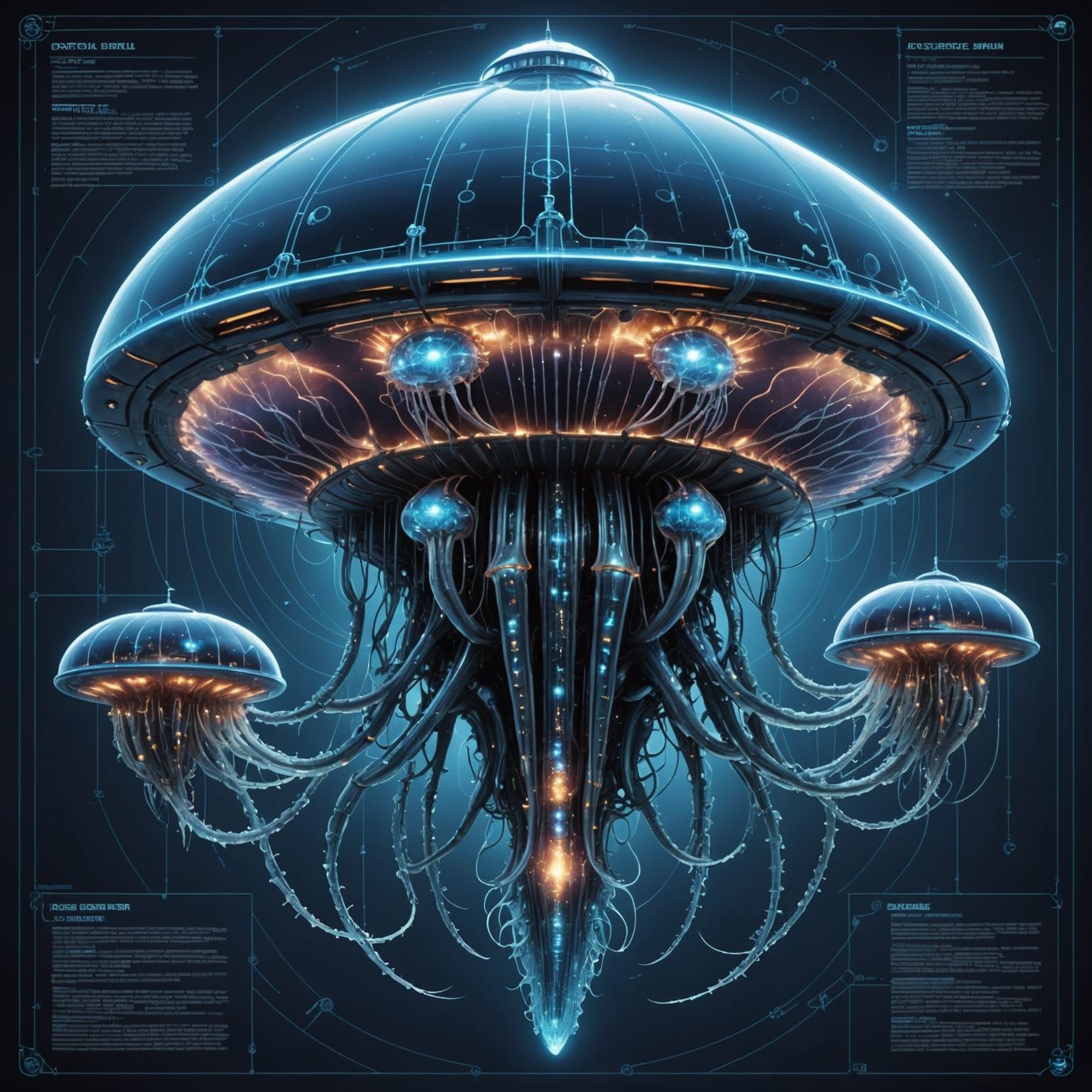 Futuristic Spaceship Inspired by Majestic Portuguese Man-of-...