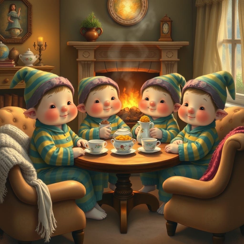 Children's Tea Party in Beatrix Potter Style