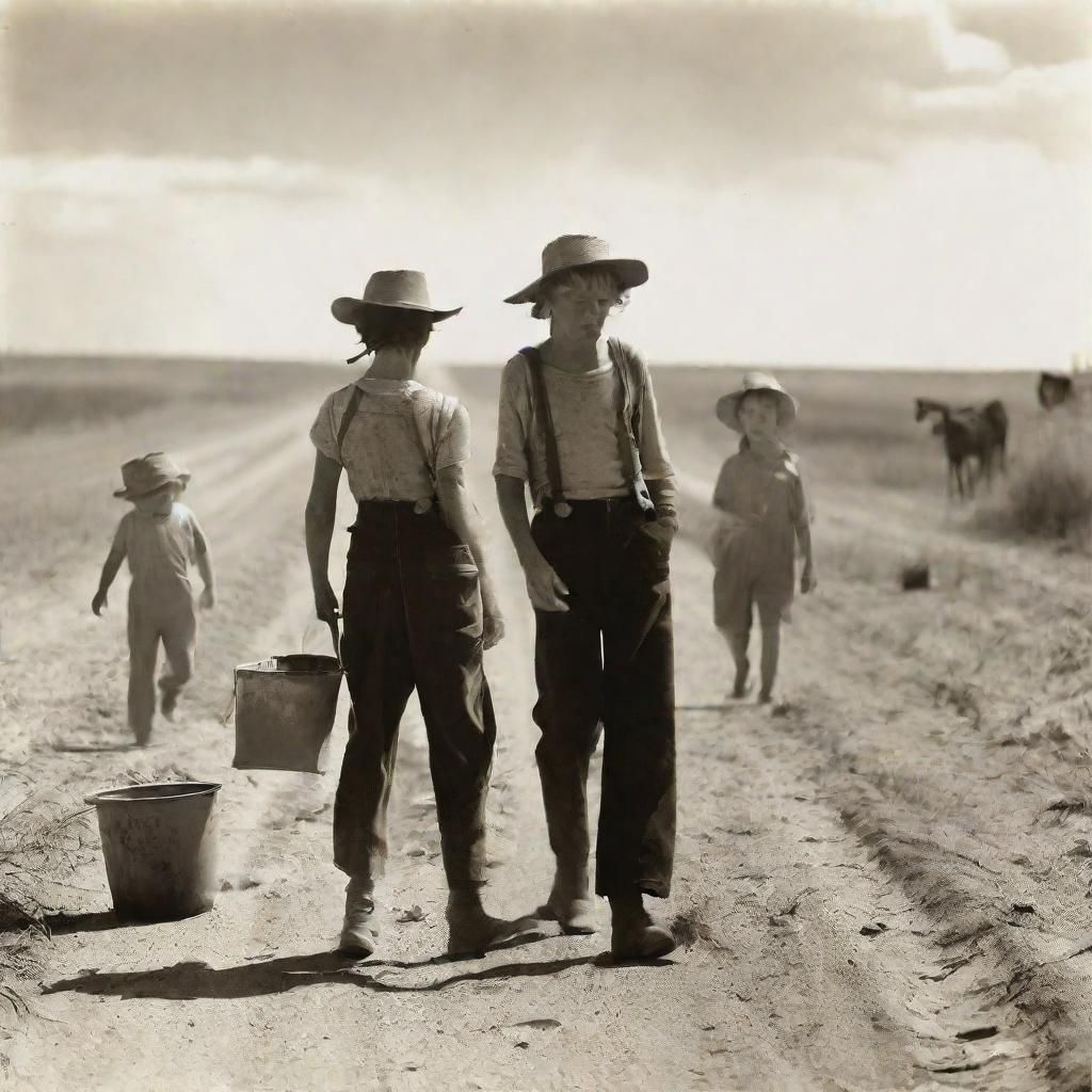 Dust Bowl Family Cross-Country Journey