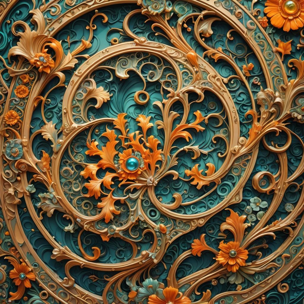 Baroque Fantasy: Tapestry in Washing Machine