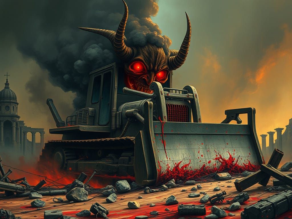 Bulldozer possessed by the Devil