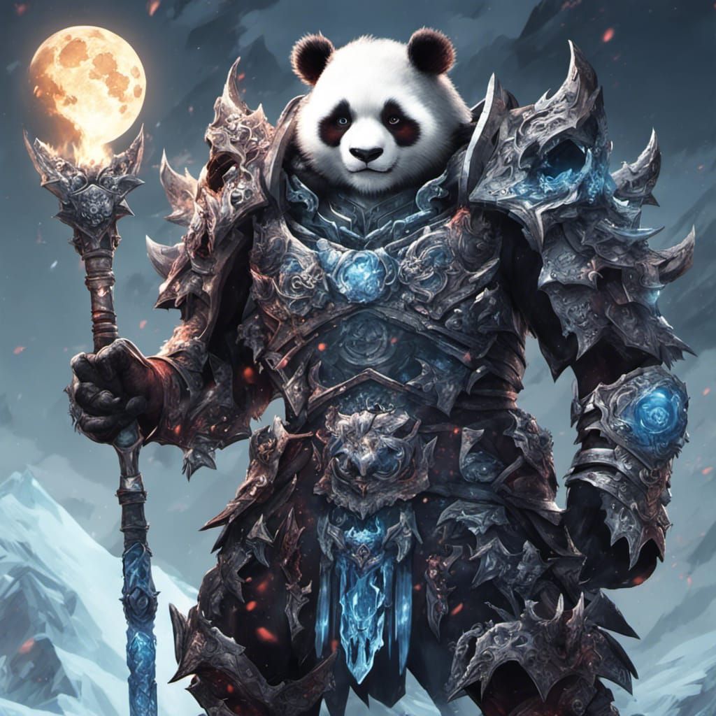 Moonlight ice panda