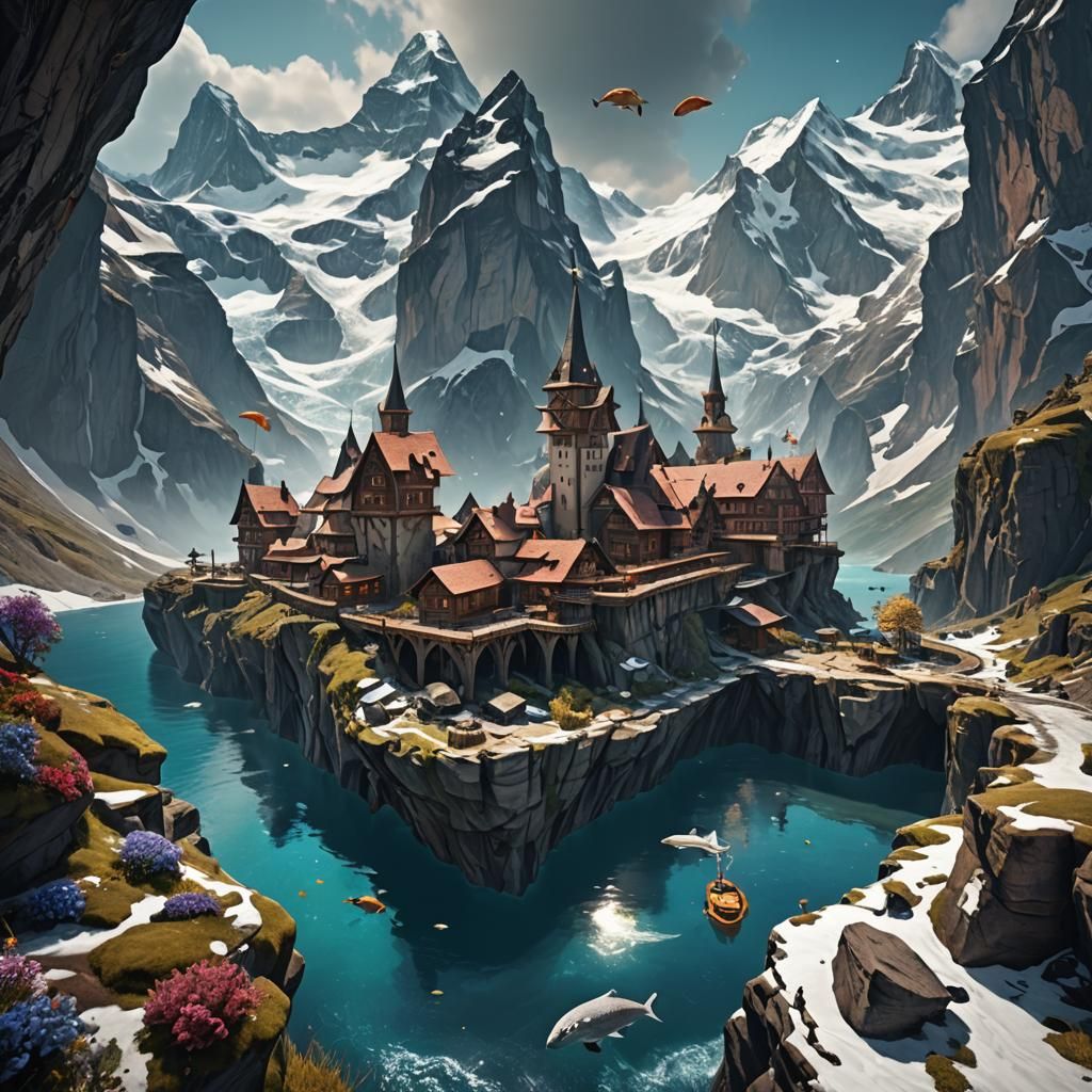 Beautiful Mermaids in Detailed Matte Painting