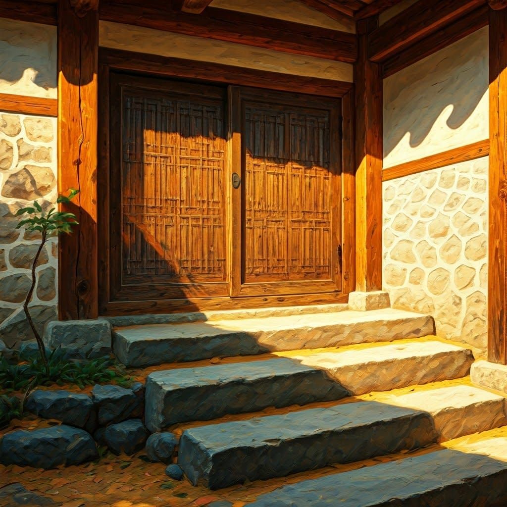 Warm Serenity in Korean Landscape