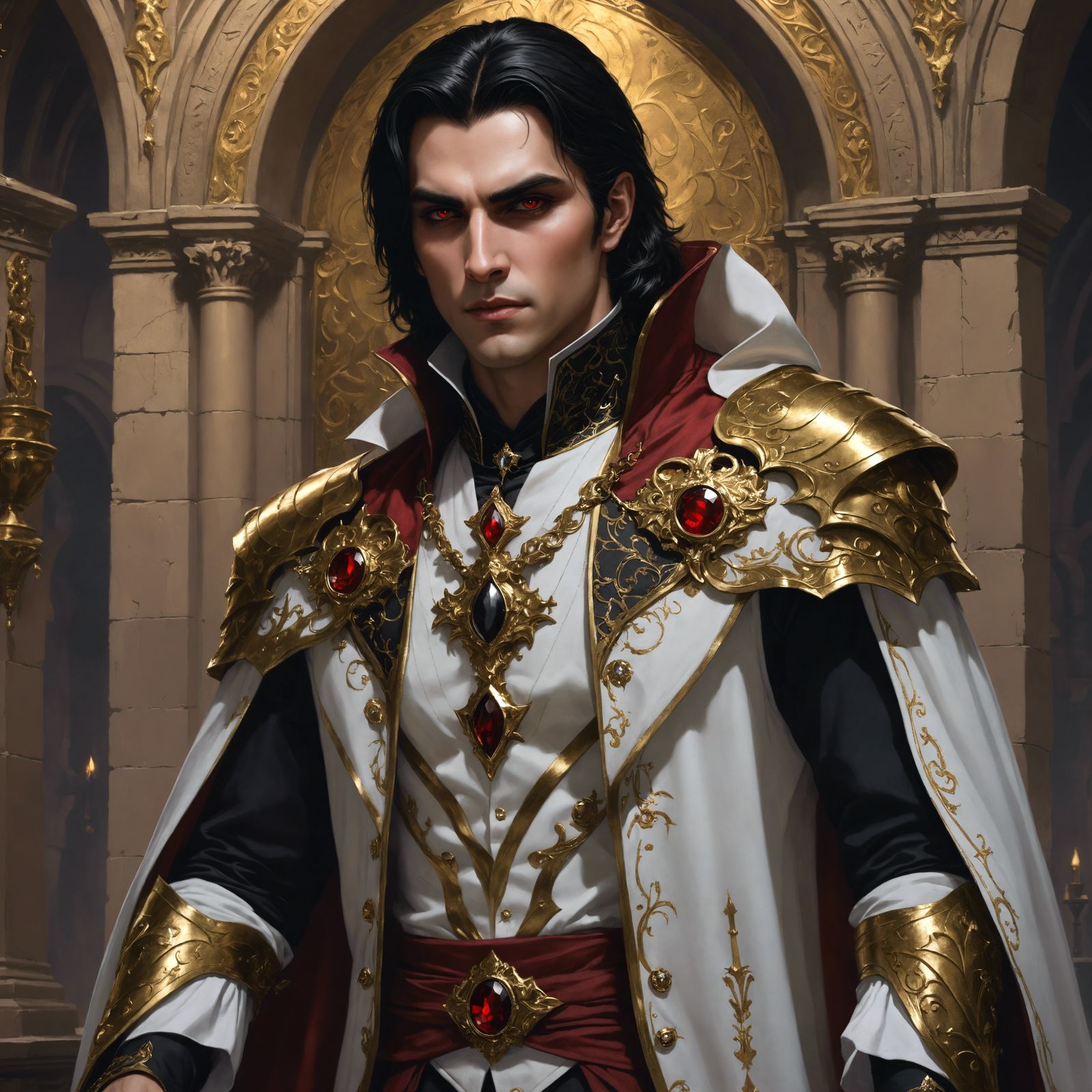 Orzhov Vampire Advokist in Detailed Matte Painting