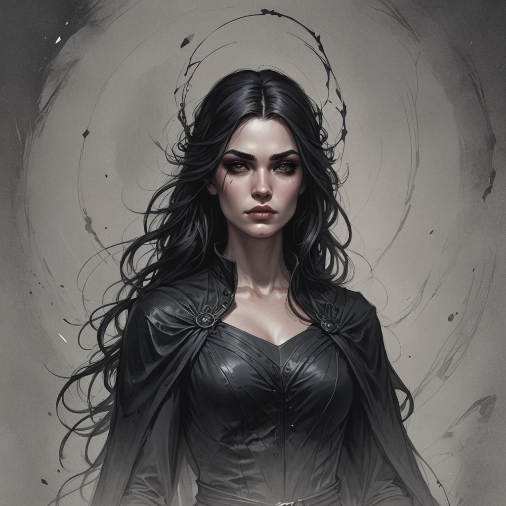 Dark Fantasy Character in Grimdark Style