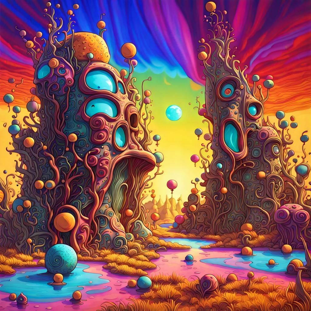 Hopeful Future: Surreal Pop Art Illustration