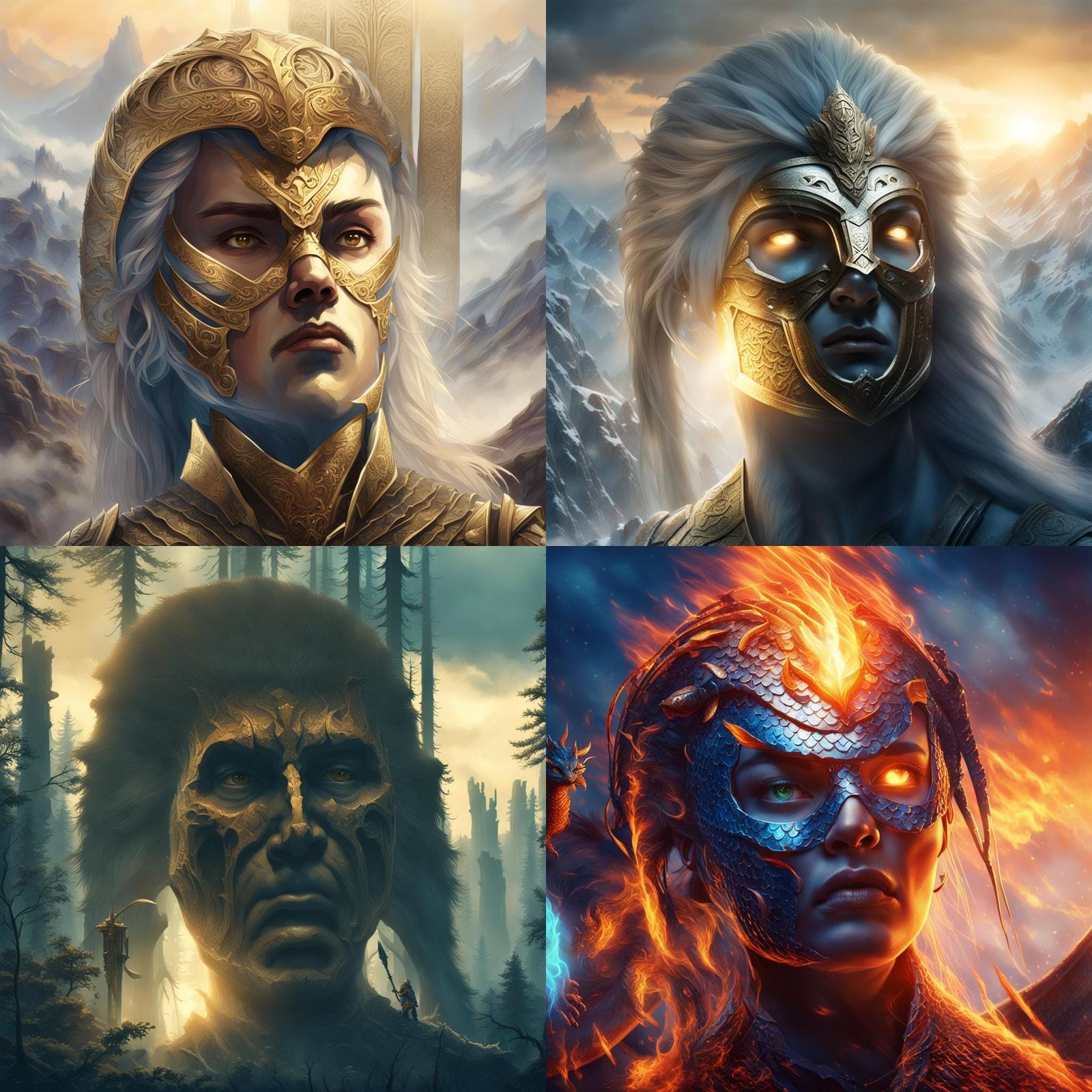 Fantastical Warrior Concept Art in Deep Color