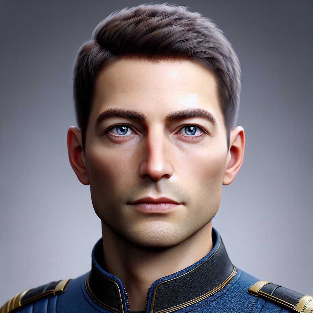 Male Lieutenant: A Star Trek Gender-Swap Portrait