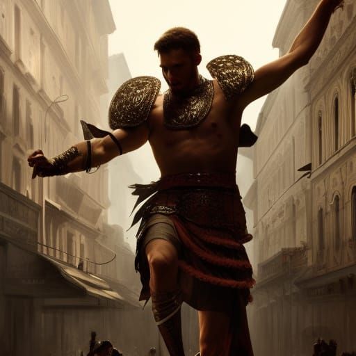 Gladiator's Waltz: A Dark Fantasy Concept