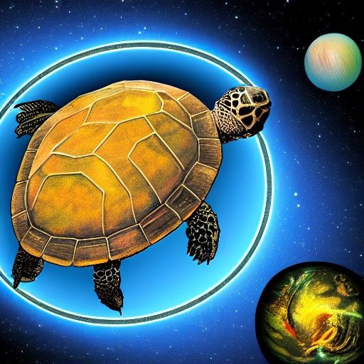 Giant Celestial Turtle Worlds with Cities