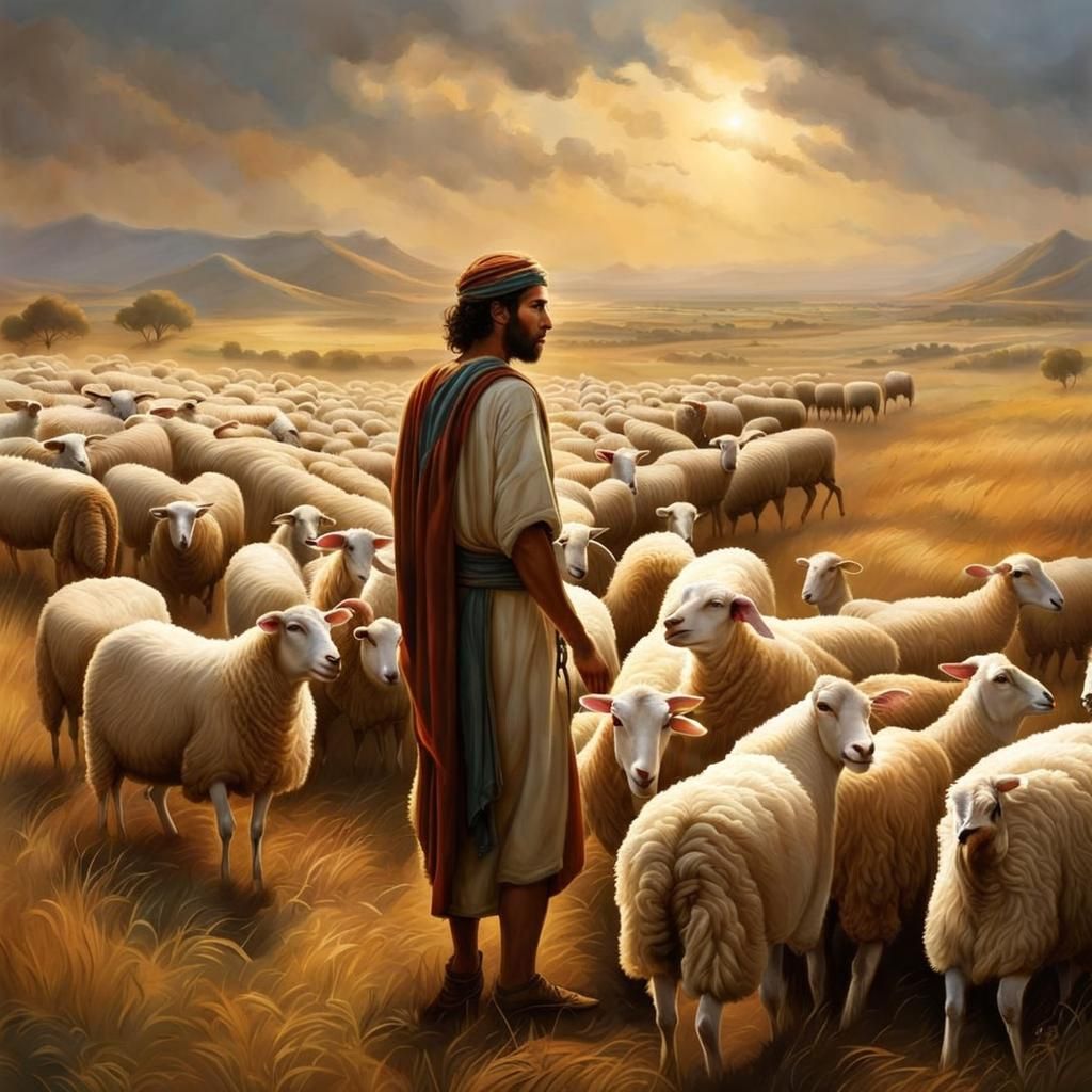 Biblical Sheep in Hyperrealistic Digital Art
