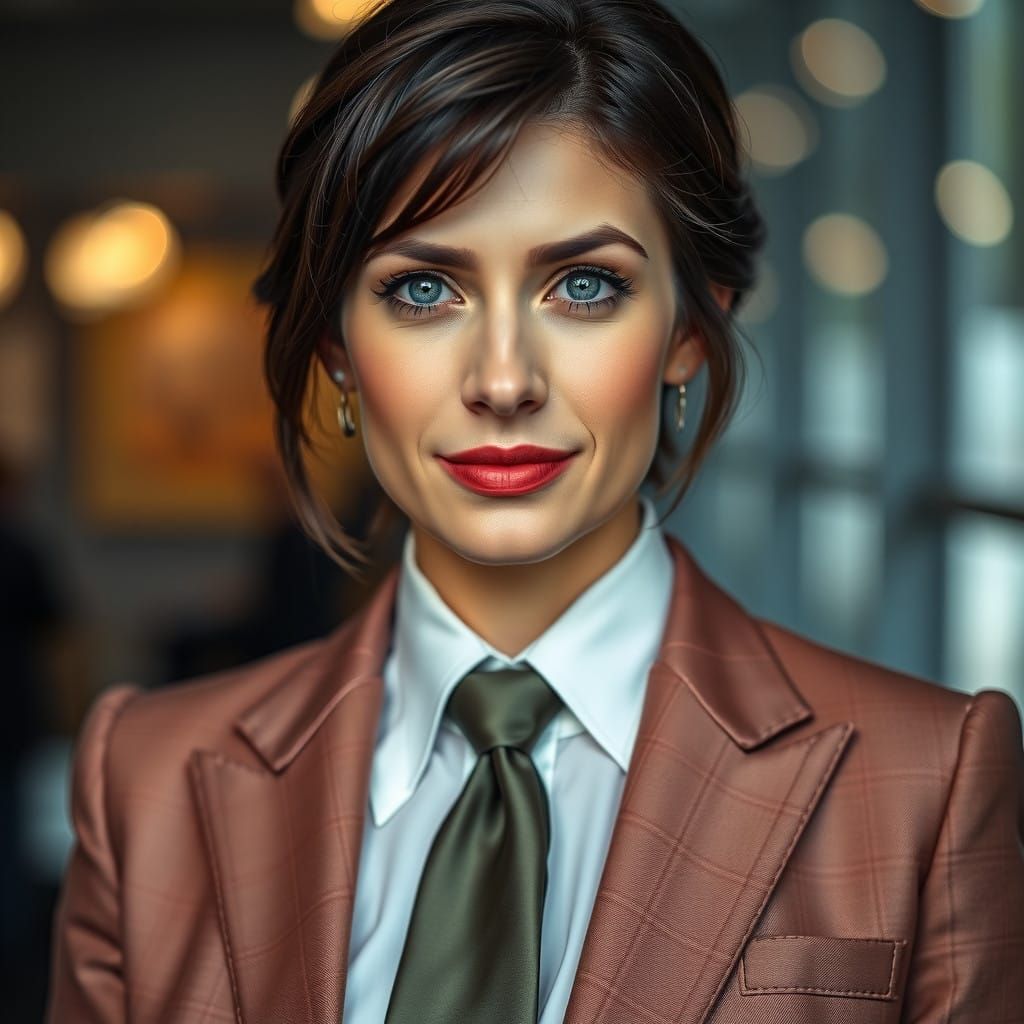 Smart Businesswoman in Formal Suit