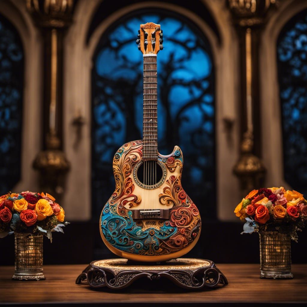 Ernesto's Guitar Cake from Coco in Colorful Realism