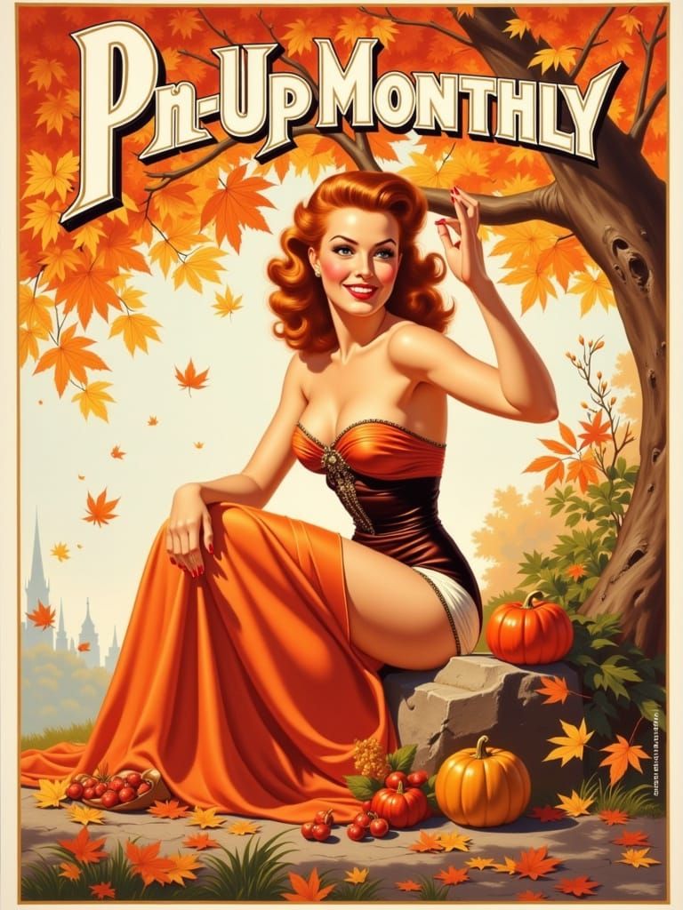Autumn Pin-Up Beauty: September Nostalgia