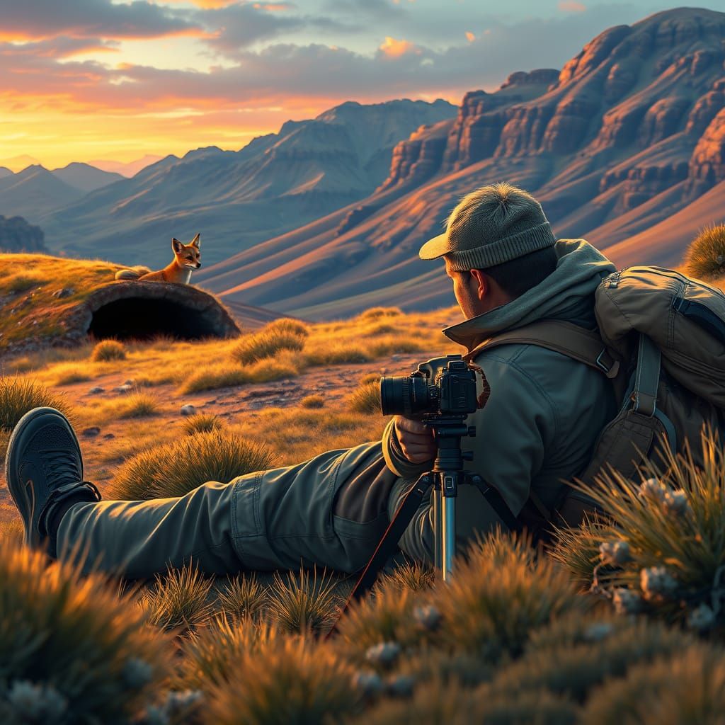 Photographer Captures Fennec Fox in Detailed Landscape