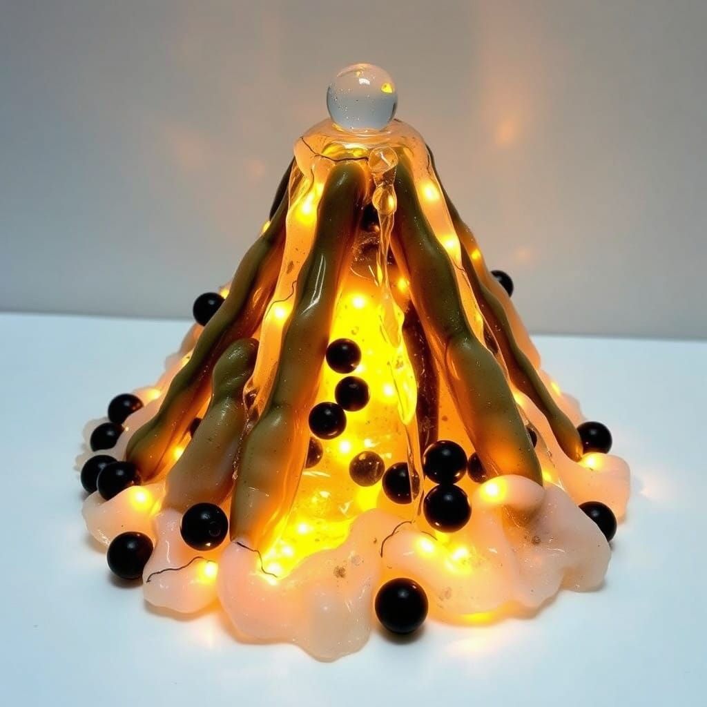 Volcanic Glass Formations in Vibrant Colors