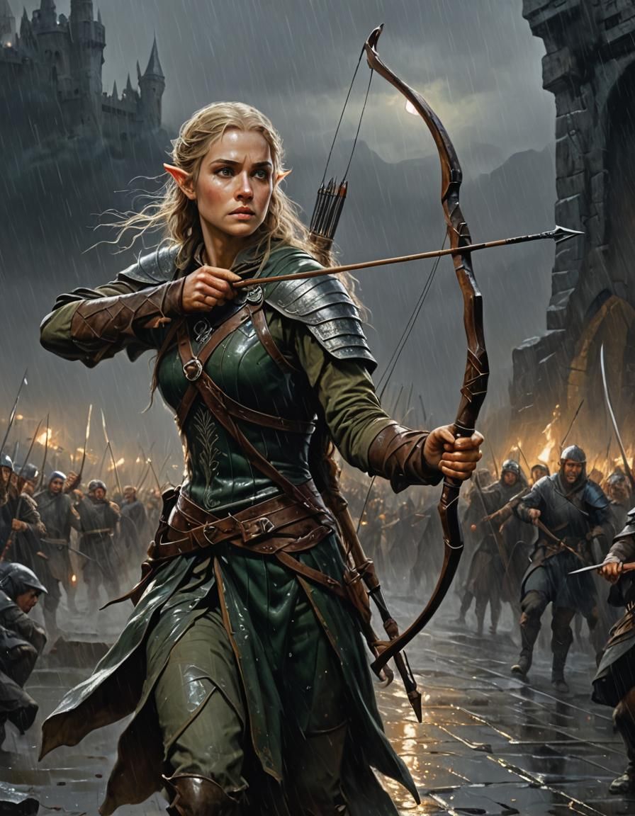 Sariel Galanodel at the Battle of Helm's Deep