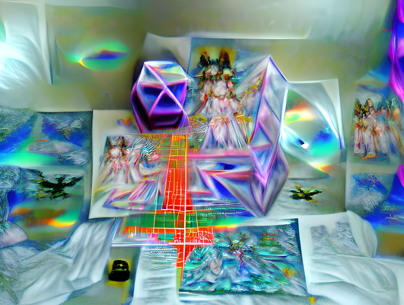 Surreal Dream: Being Bowing to Akashic Keepers