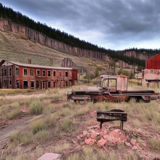 Forgotten Mining Town: Echoes of the Past