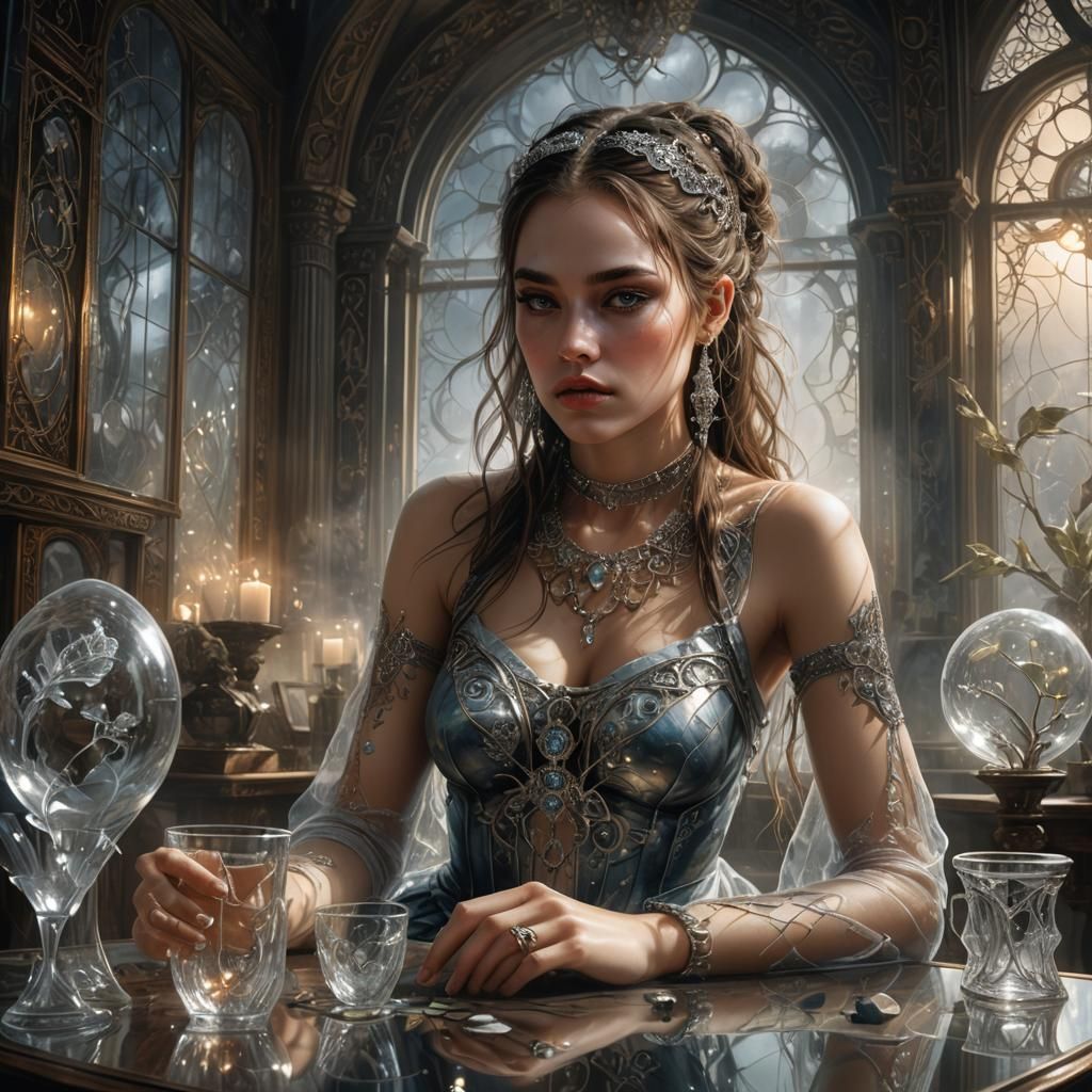 Ethereal Girl in Hyper-Realistic Digital Painting