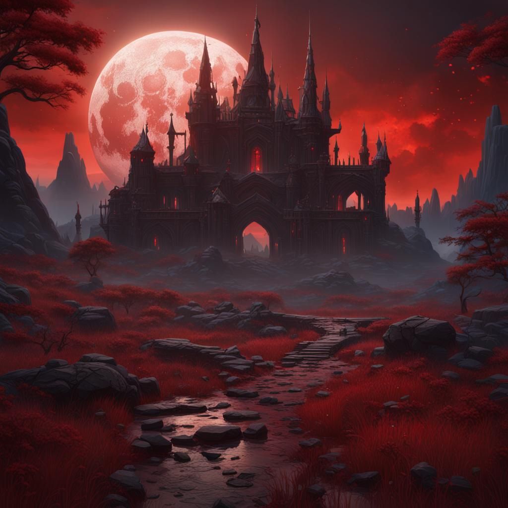 Blood Moons Fantasy Concept Art in Deep Color