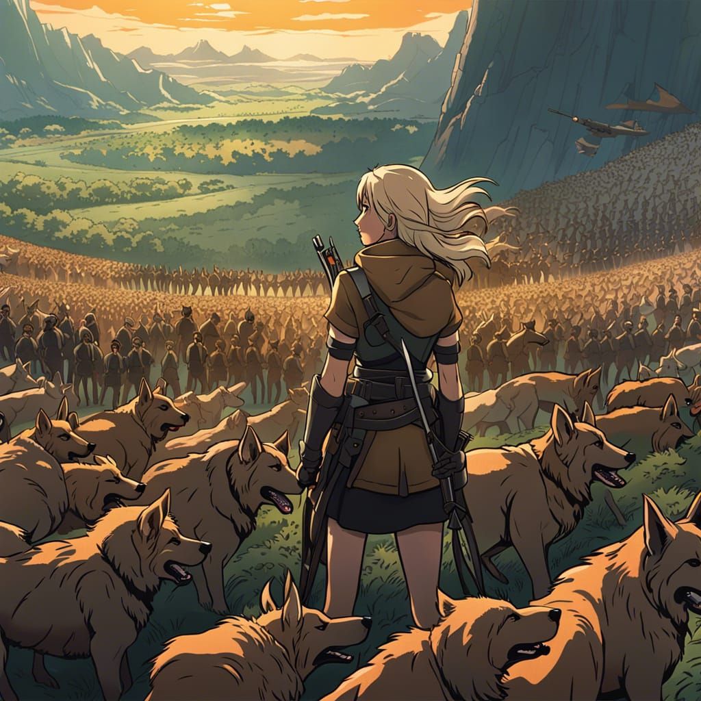 Archer and Shepherd Spy on Distant Army