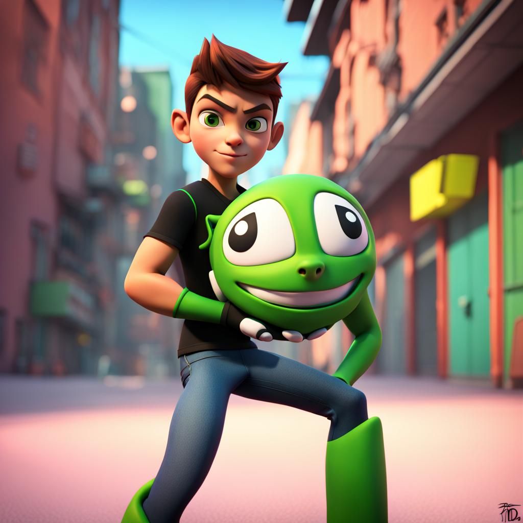 Ben 10 Reimagined as 3D Digital Art