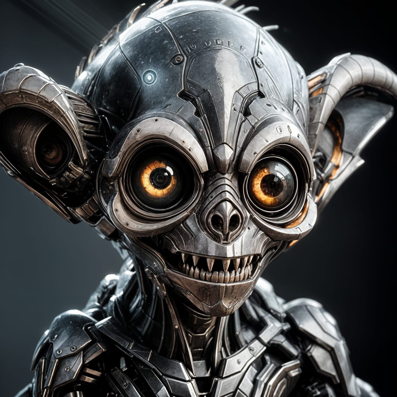 Scary Intricate Mech Details in Futuristic Sci-Fi